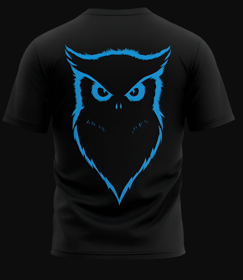 Owls Wisdom Quote Tee -BlingBerry