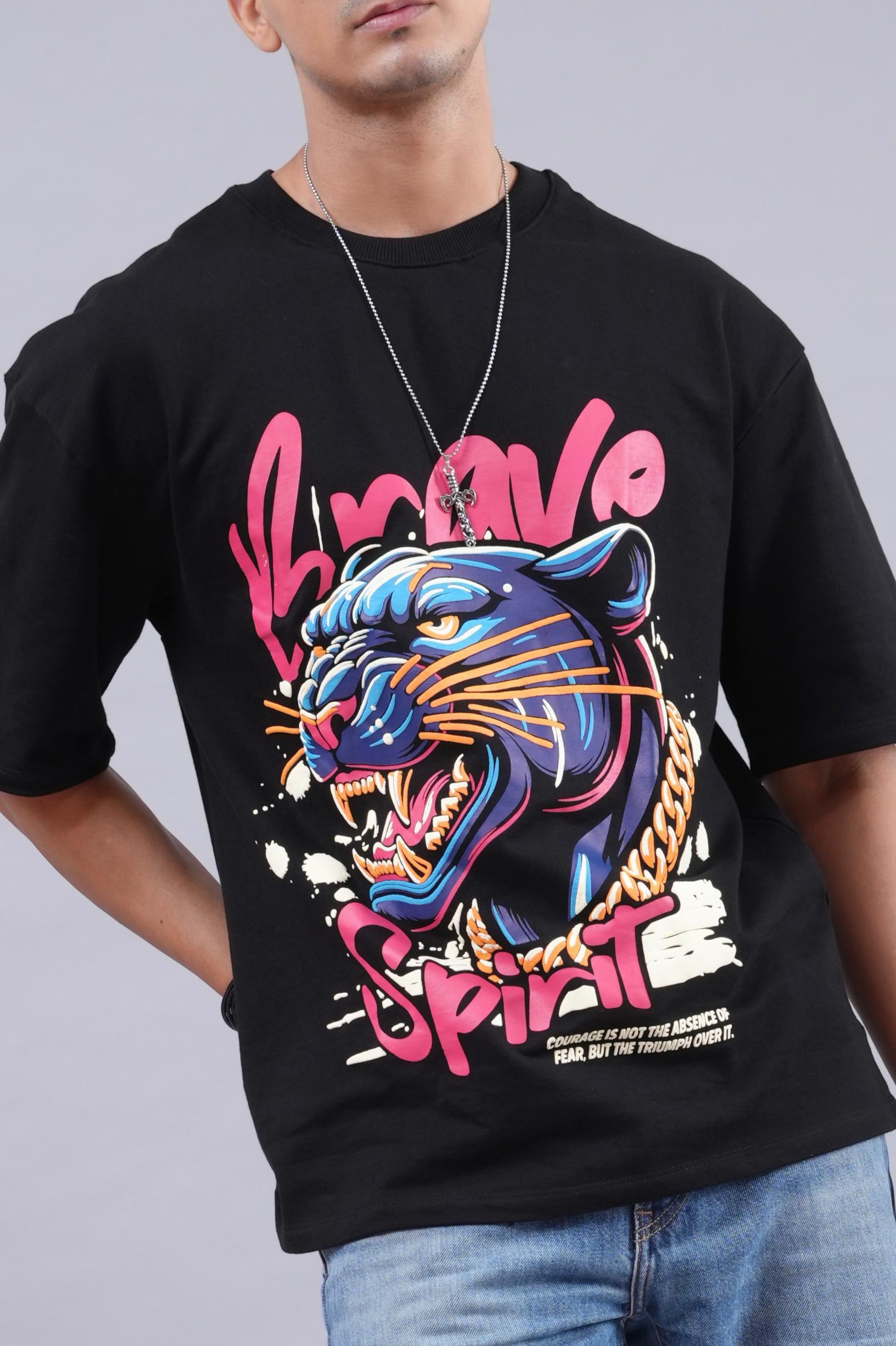 Brave Tiger Tee -BlingBerry