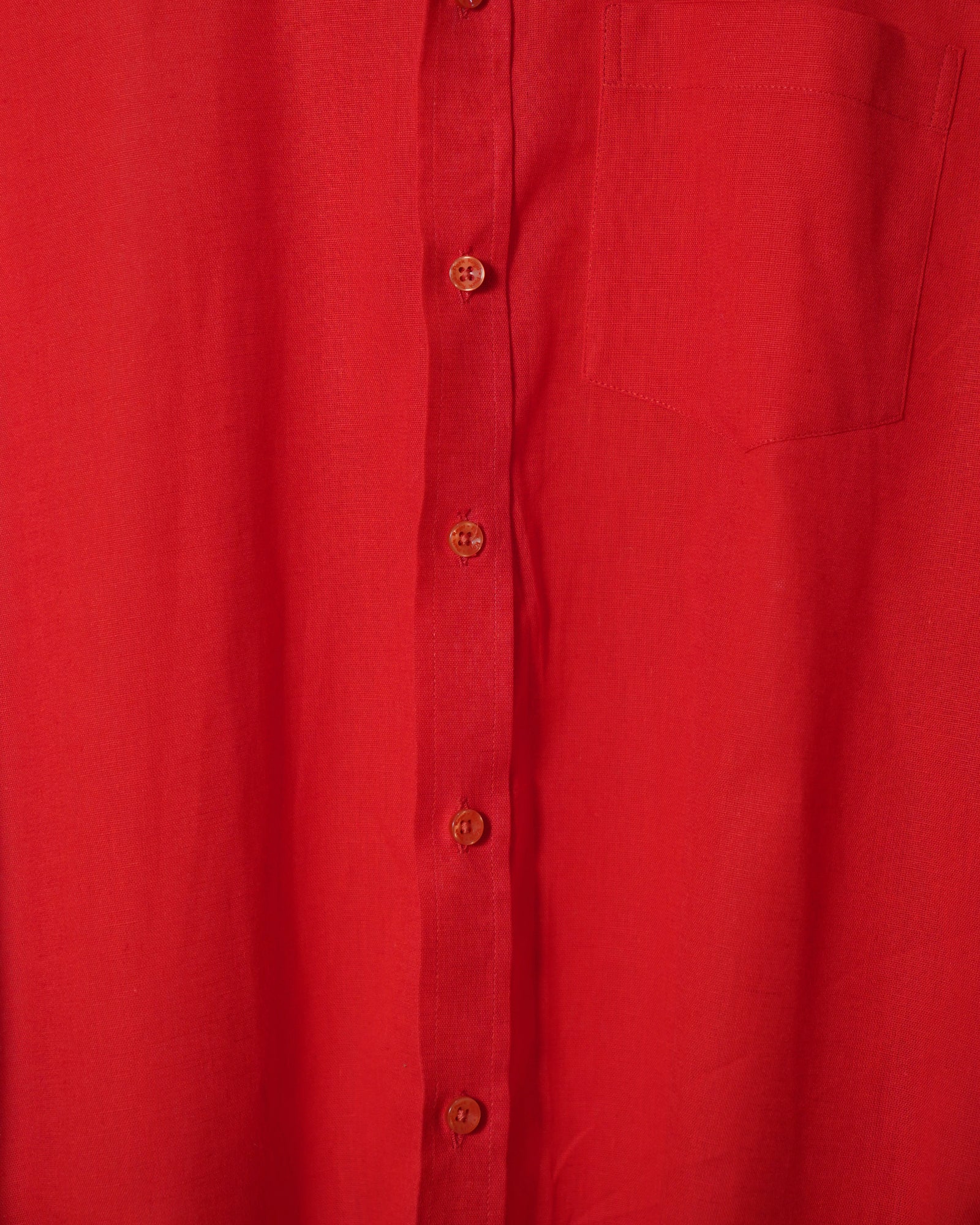 Red linen shirt