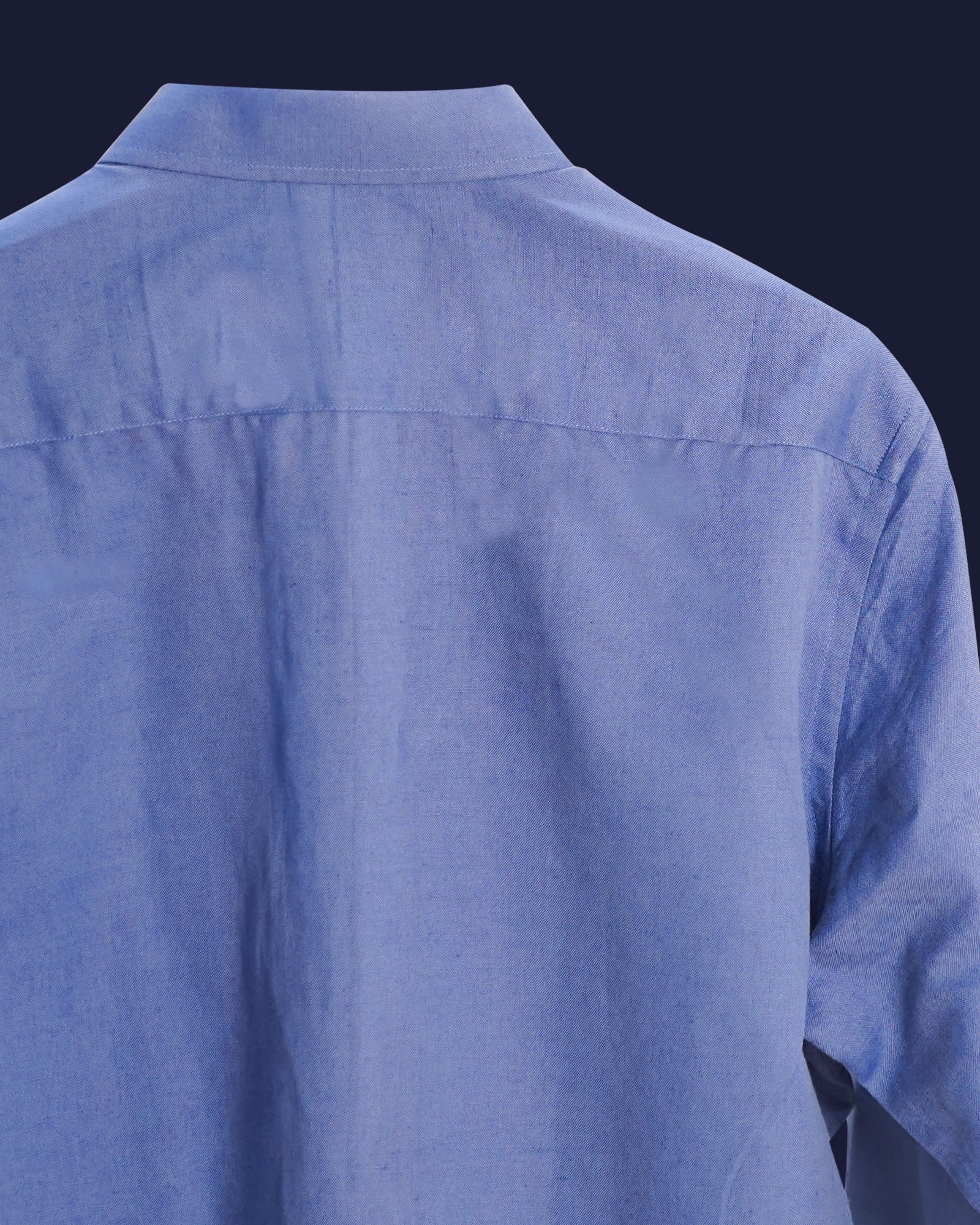 Blue Linen plain Shirt