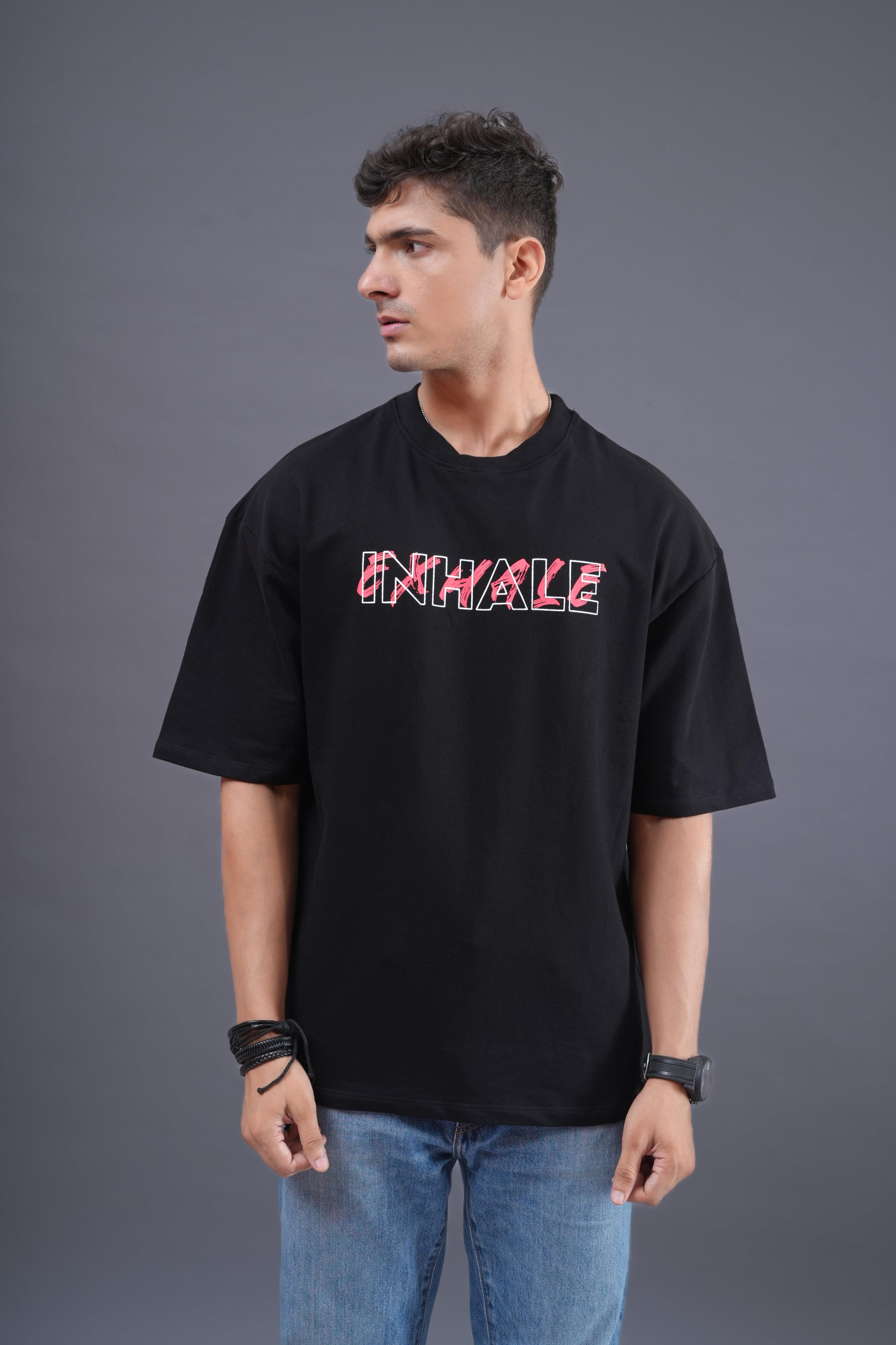 Inhale Graphic Tee-BlingBerry