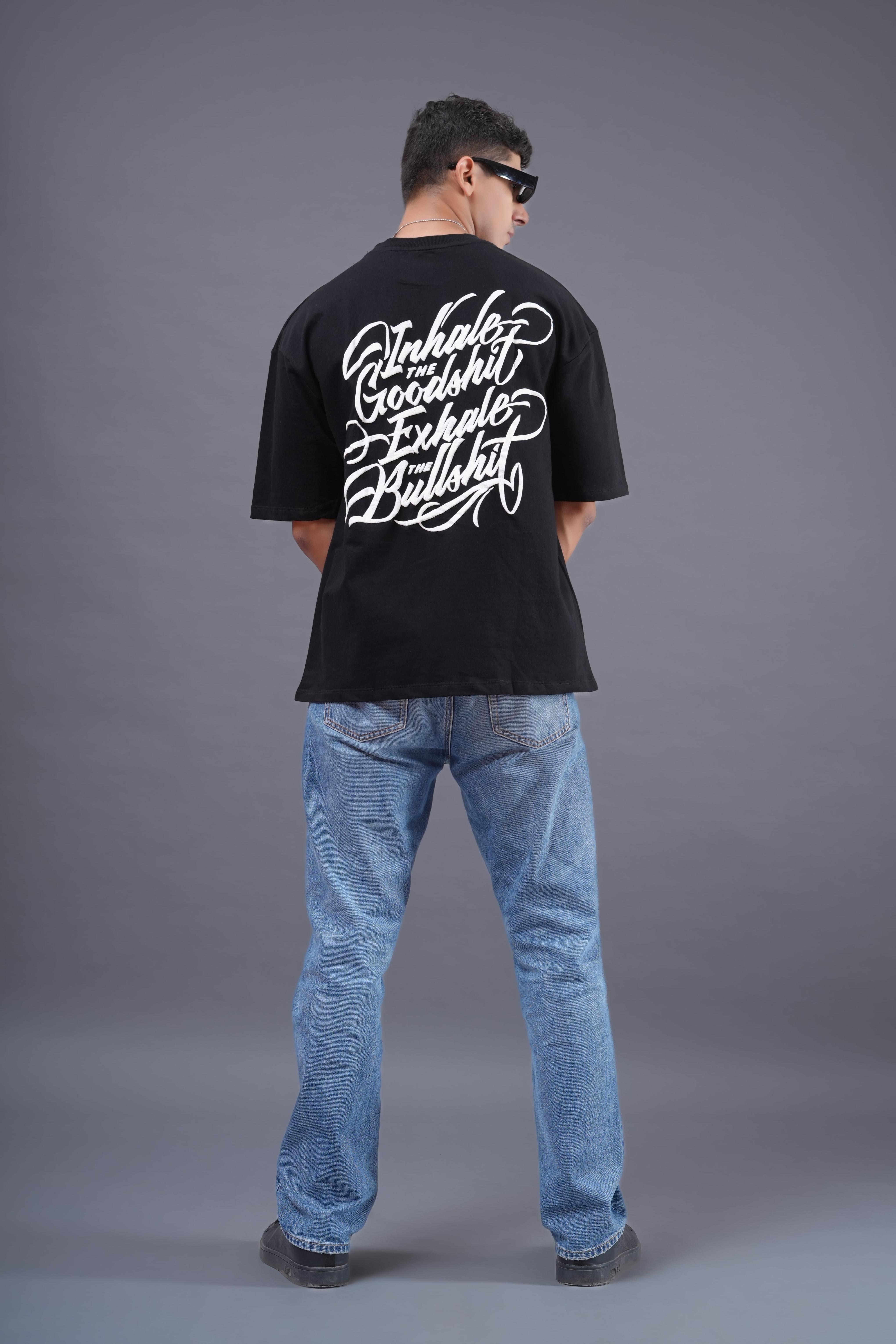 Inhale Graphic Tee-BlingBerry