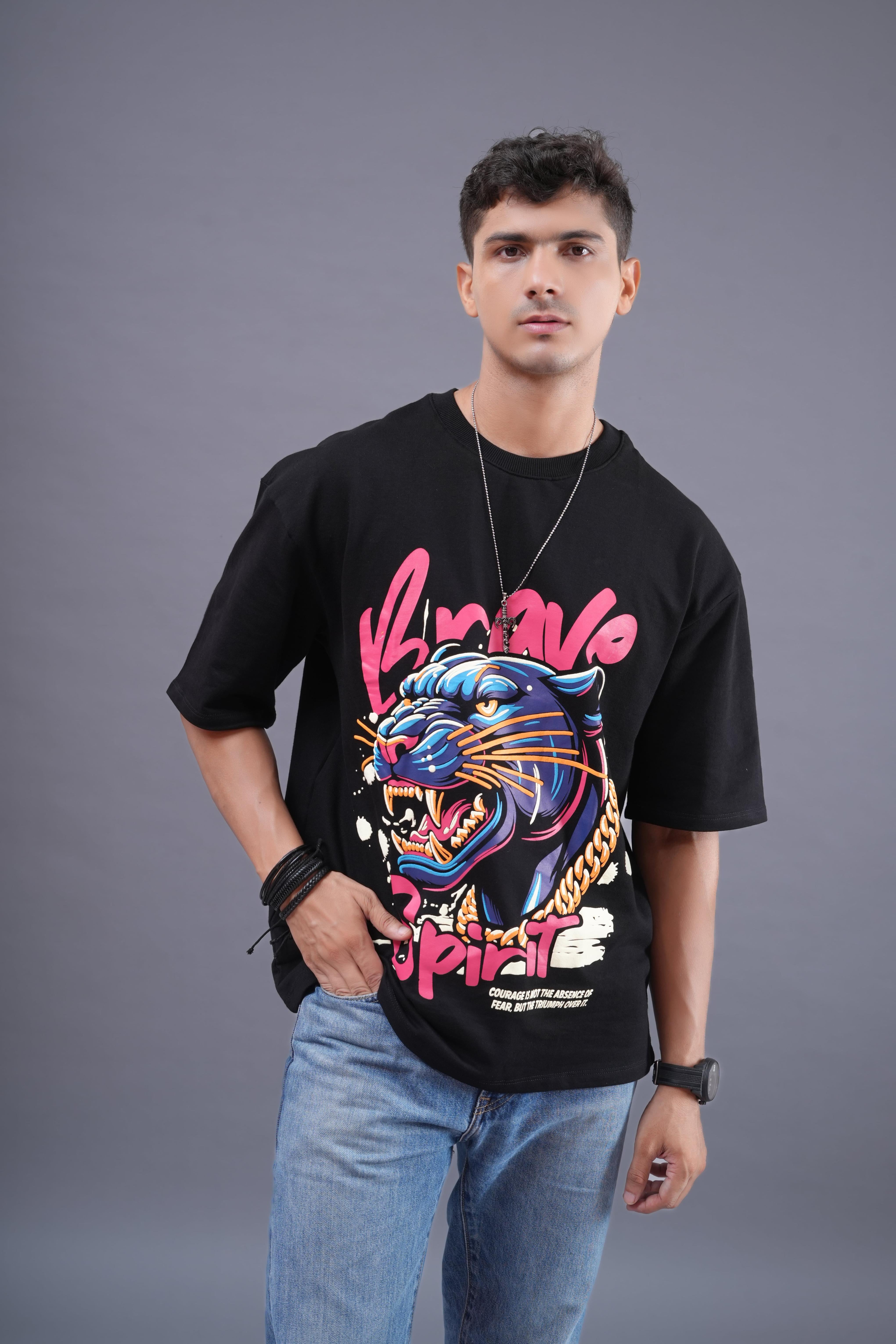 Brave Tiger Tee -BlingBerry