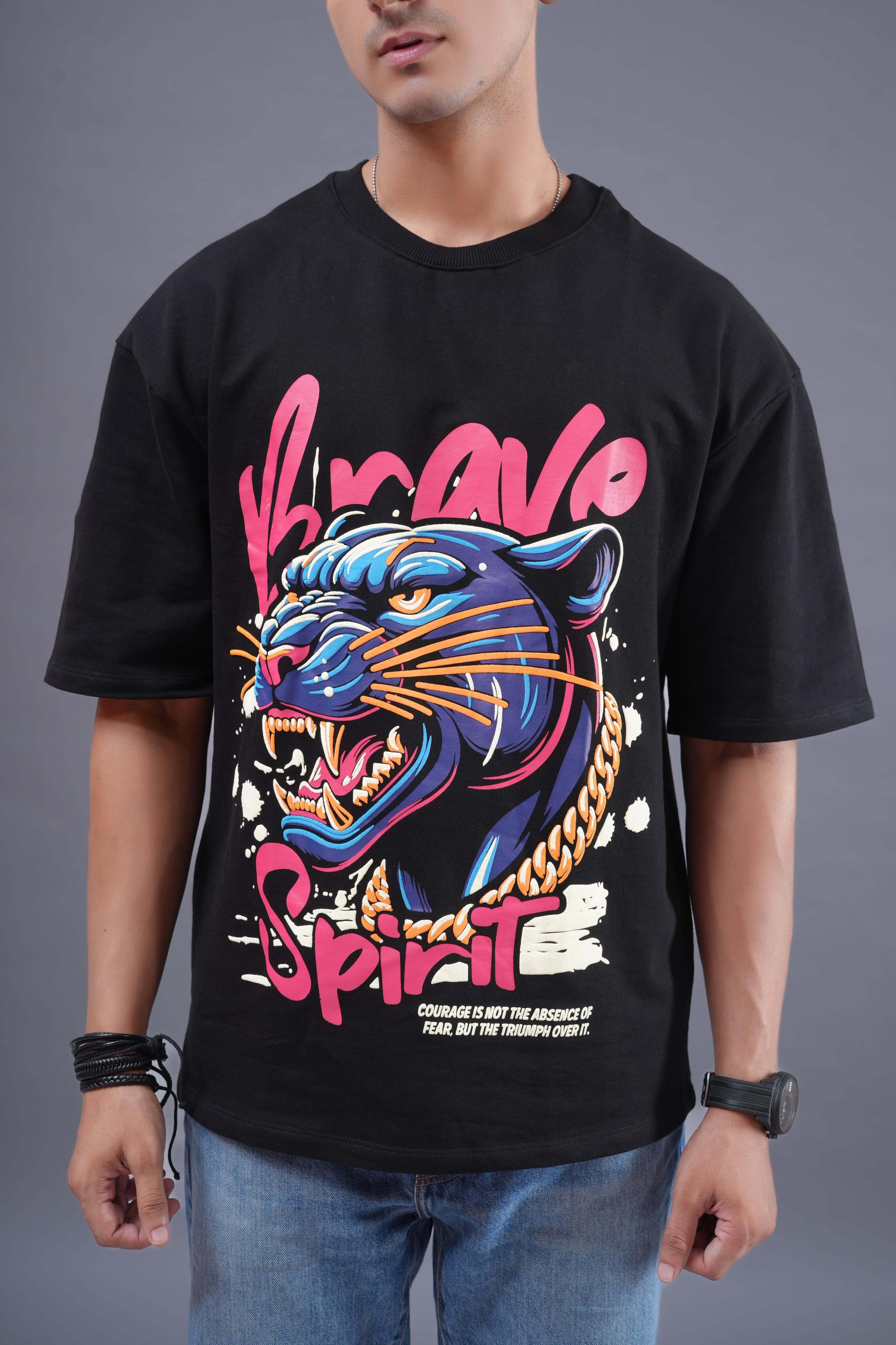 Brave Tiger Tee -BlingBerry